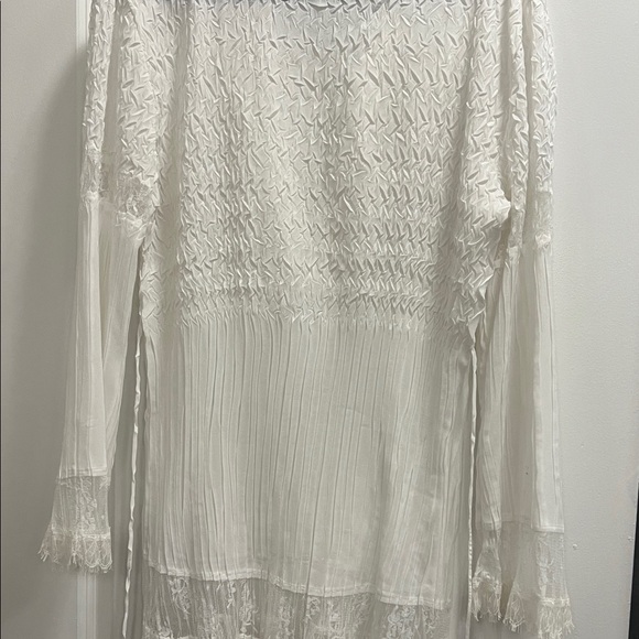 Cache White Lace Blouse - Picture 3 of 3